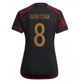 Germany Leon Goretzka #8 Replica Away Stadium Shirt for Women World Cup 2022 Short Sleeve